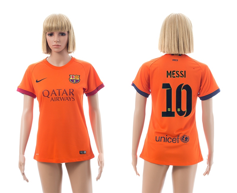 2014-15 Barcelona 10 Messi Away Women Jerseys