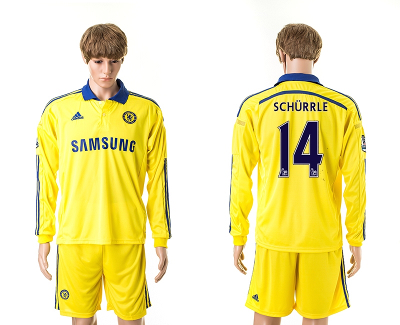 2014-15 Chelsea 14 Schurrle Away Long Sleeve Jerseys