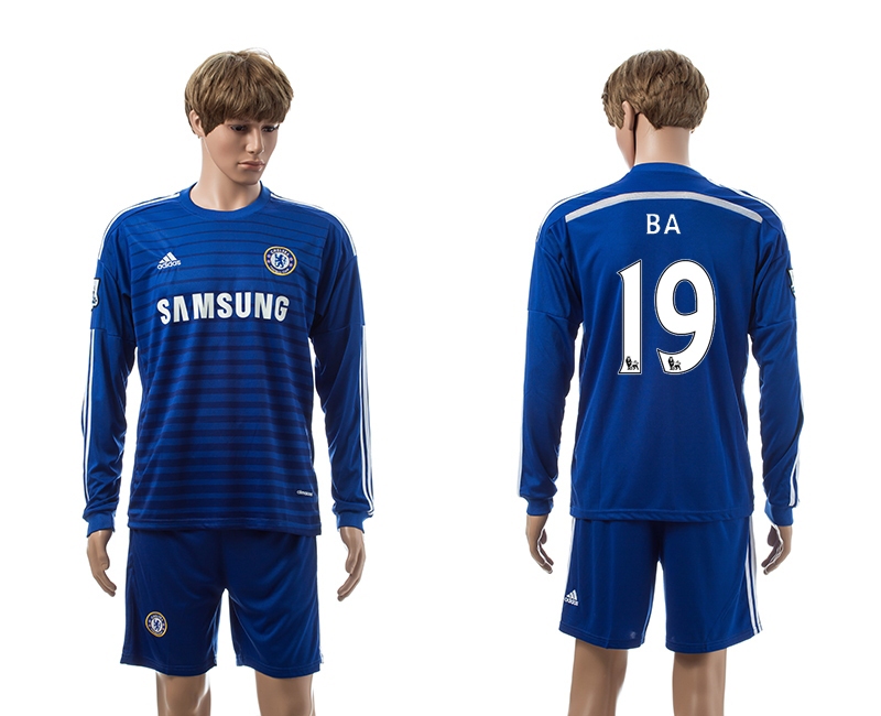 2014-15 Chelsea 19 Ba Home Long Sleeve Jerseys