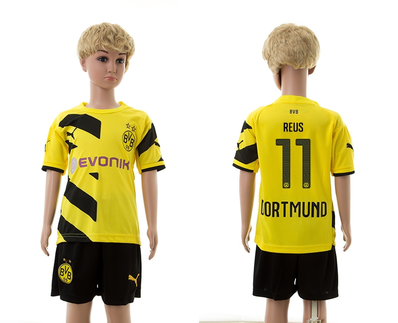 2014-15 Dortmund 11 Reus Home Youth Soccer Jersey