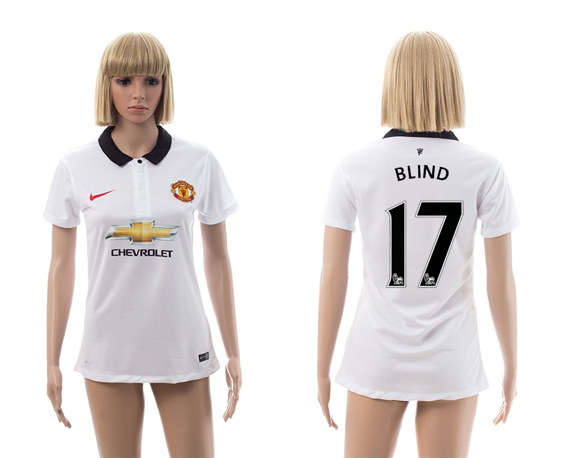 2014-15 Manchester United 17 Blind Away Women Jerseys