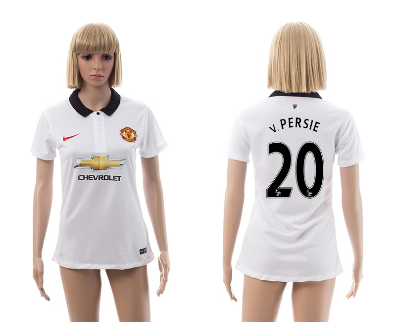 2014-15 Manchester United 20 V.Persie Away Women Jerseys