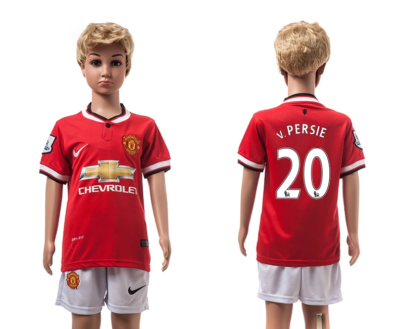 2014-15 Manchester United 20 V.Persie Home Youth Soccer Jersey