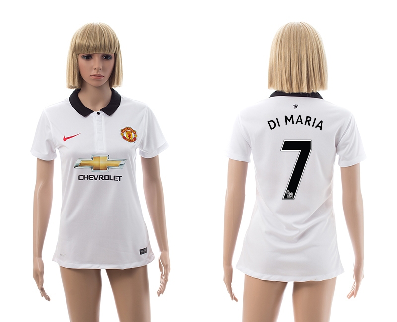 2014-15 Manchester United 7 Di Maria Away Women Jerseys