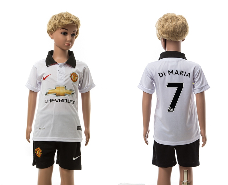2014-15 Manchester United 7 Di Maria Away Youth Soccer Jersey