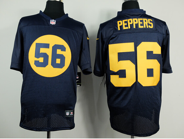 Nike Packers 56 Peppers Blue Elite Jerseys
