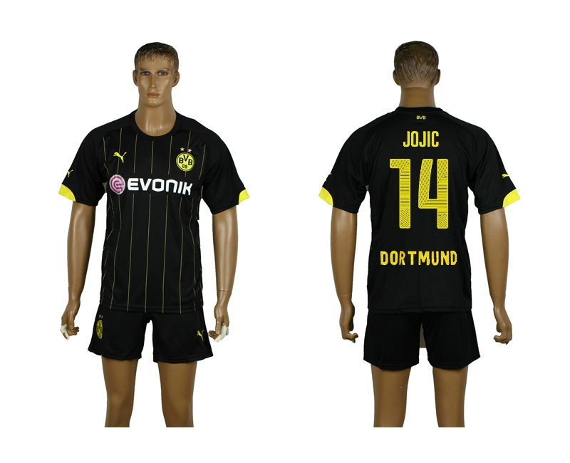 2014-15 Dortmund 14 Jojic Away Jerseys 2014-15 Dortmund 14 Jojic Away Jerseys
