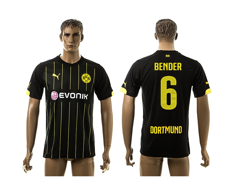 2014-15 Dortmund 6 Bender Away Thailand Jerseys