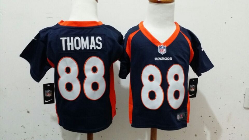 Nike Broncos 88 Thomas Blue Toddler Jerseys