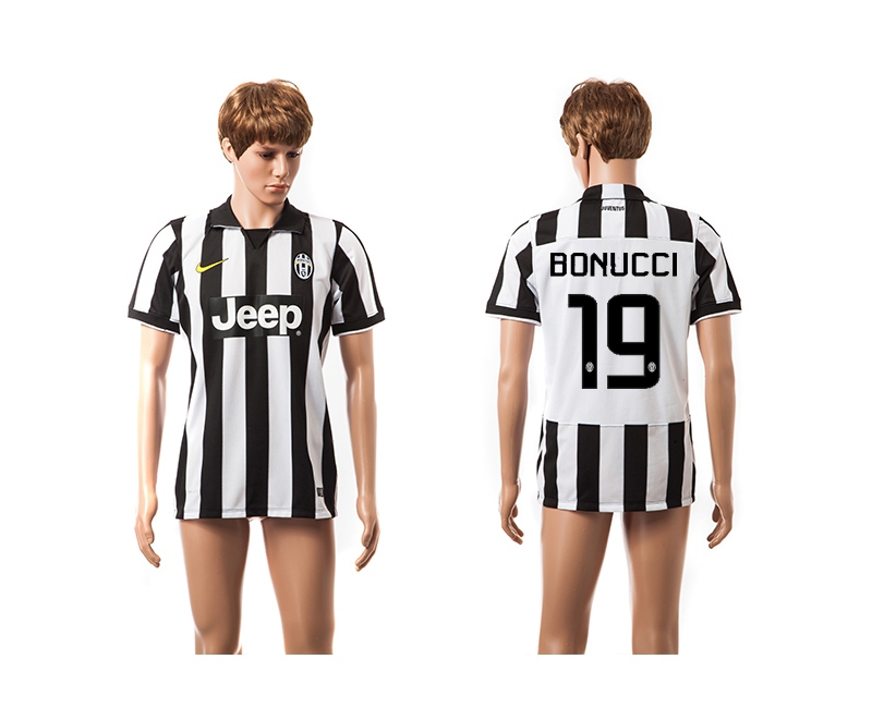 2014-15 Juventus 19 Bonucci UEFA Champions League Home Thailand Jerseys