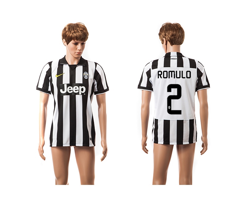 2014-15 Juventus 2 Romulo UEFA Champions League Home Thailand Jerseys