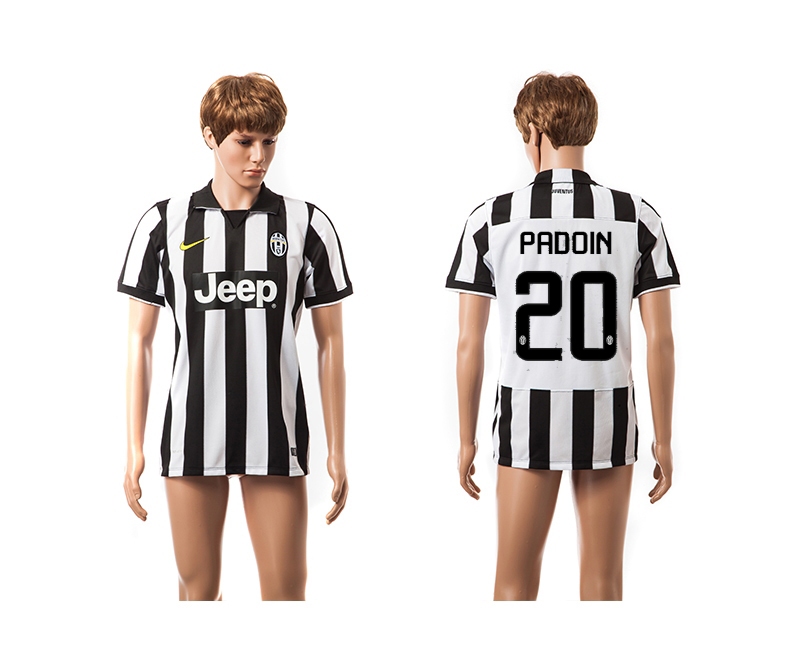 2014-15 Juventus 20 Padoin UEFA Champions League Home Thailand Jerseys