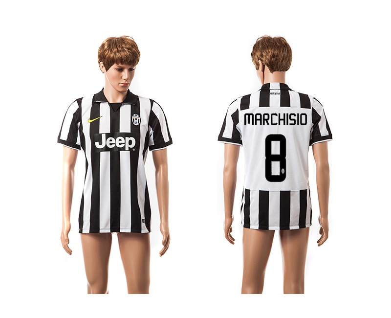 2014-15 Juventus 8 Marchisio UEFA Champions League Home Thailand Jerseys