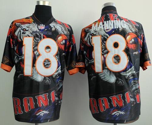 Nike Broncos 18 Manning Stitched Elite Fanatical Version Jerseys
