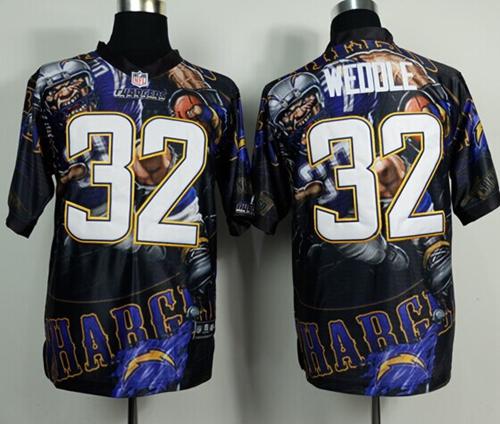 Nike Chargers 32 Weddle Stitched Elite Fanatical Version Jerseys - Click Image to Close