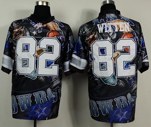 Nike Cowboys 82 Witten Stitched Elite Fanatical Version Jerseys
