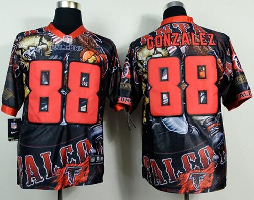 Nike Falcons 88 Gonzalez Stitched Elite Fanatical Version Jerseys