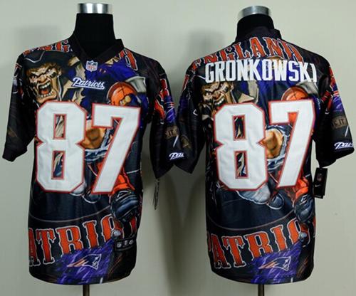 Nike Patriots 87 Gronkowski Stitched Elite Fanatical Version Jerseys