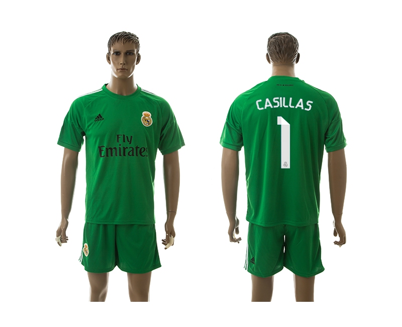 2014-15 Real Madrid 1 Casillas Goalkeeper Jerseys