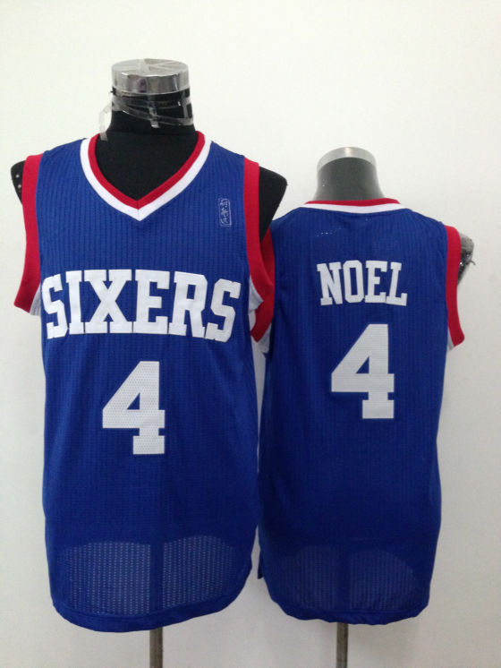 76ers 4 Noel Blue New Revolution 30 Jerseys - Click Image to Close