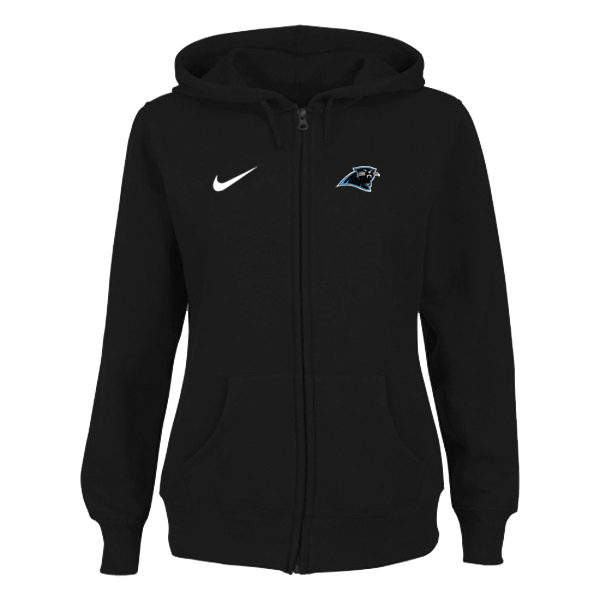 Nike Carolina Panthers Ladies Tailgater Full Zip Hoodie Black