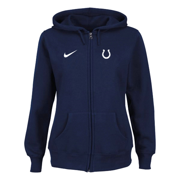 Nike Indianapolis Colts Ladies Tailgater Full Zip Hoodie Blue