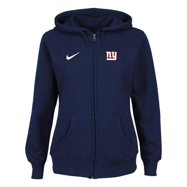 Nike New York Giants Ladies Tailgater Full Zip Hoodie Blue