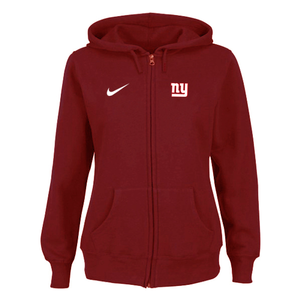 Nike New York Giants Ladies Tailgater Full Zip Hoodie Red