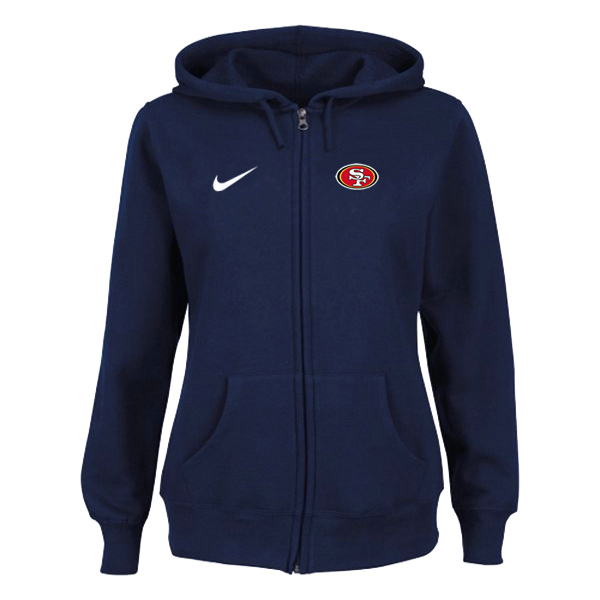 Nike San Francisco 49ers Ladies Tailgater Full Zip Hoodie Blue