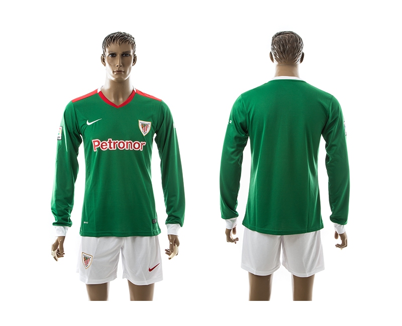 2014-15 Athletic Bilbao Away Long Sleeve Soccer Jersey