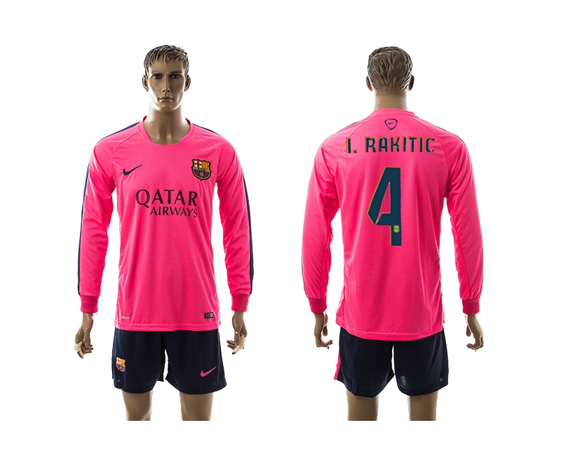 2014-15 Barcelona 4 I.Rakitic Training Long Sleeve Jerseys