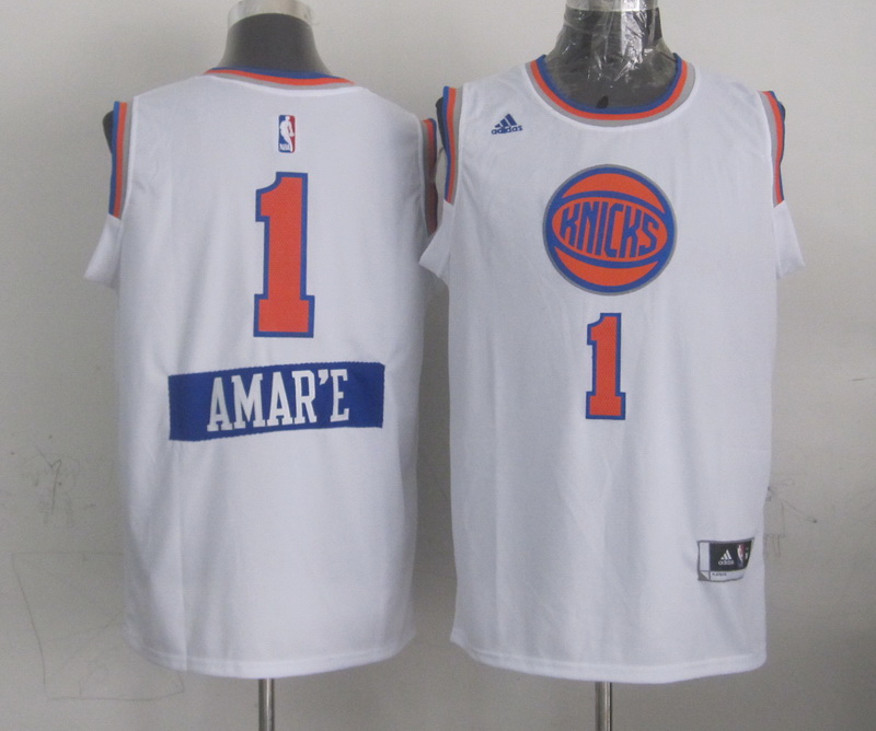 Knicks 1 Amare Stoudemire White 2014-15 Christmas Day Swingman Jerseys