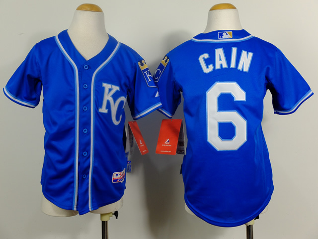Royals 6 Cain Blue Youth Jersey