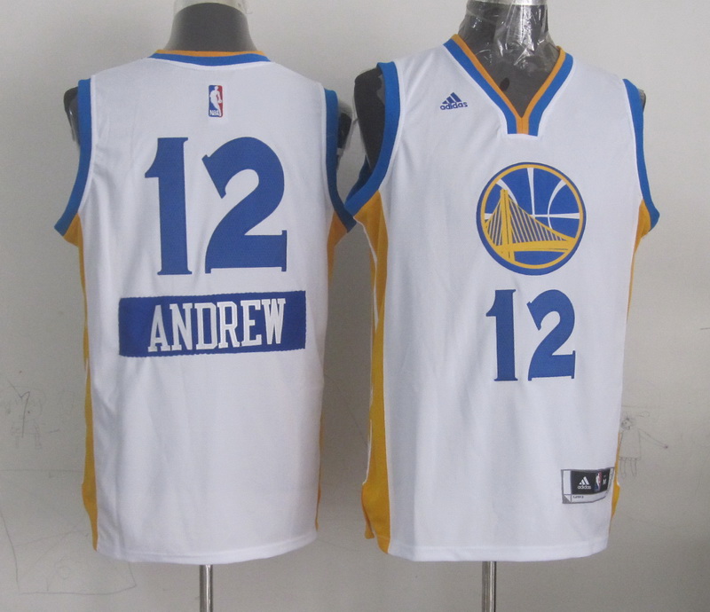 Warriors 12 Andrew Bogut White 2014-15 Christmas Day Swingman Jerseys