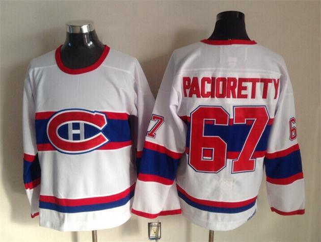 Canadiens 67 Pacioretty White Throwback Jerseys
