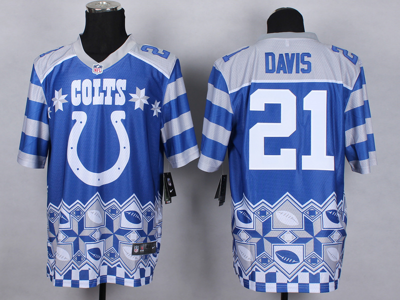 Nike Colts 21 Davis Noble Fashion Elite Jerseys