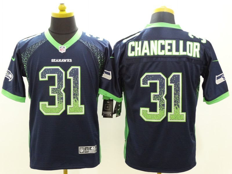 Nike Seahawks 31 Chancellor Blue Drift Fashion Elite Jerseys - Click Image to Close