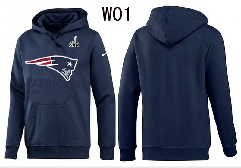 Nike New England Patriots 2015 Super Bowl XLIX Hooded Jerseys D.Blue Nike New England Patriots 2015 Super Bowl XLIX Hooded Jerseys D.Blue