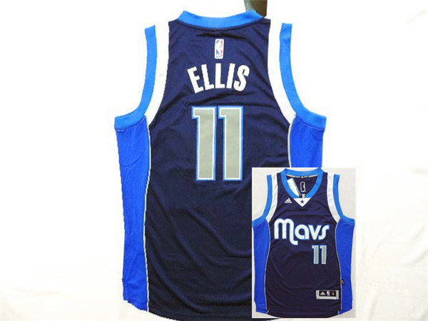 Mavericks 11 Ellis Navy Blue New Revolution 30 Jerseys - Click Image to Close