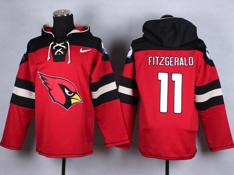 Nike Cardinals 11 Fitzgerald Red Hooded Jerseys Nike Cardinals 11 Fitzgerald Red Hooded Jerseys