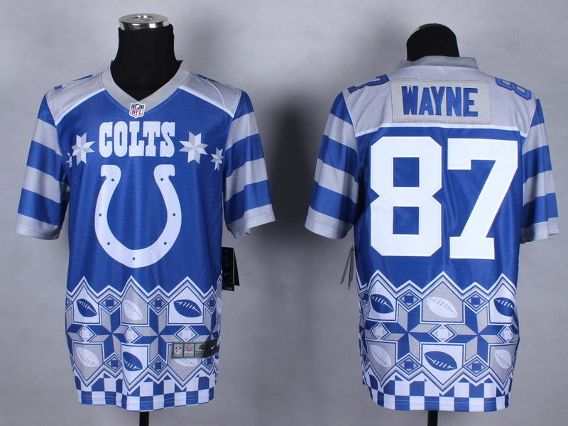 Nike Colts 87 Wayne Noble Fashion Elite Jerseys