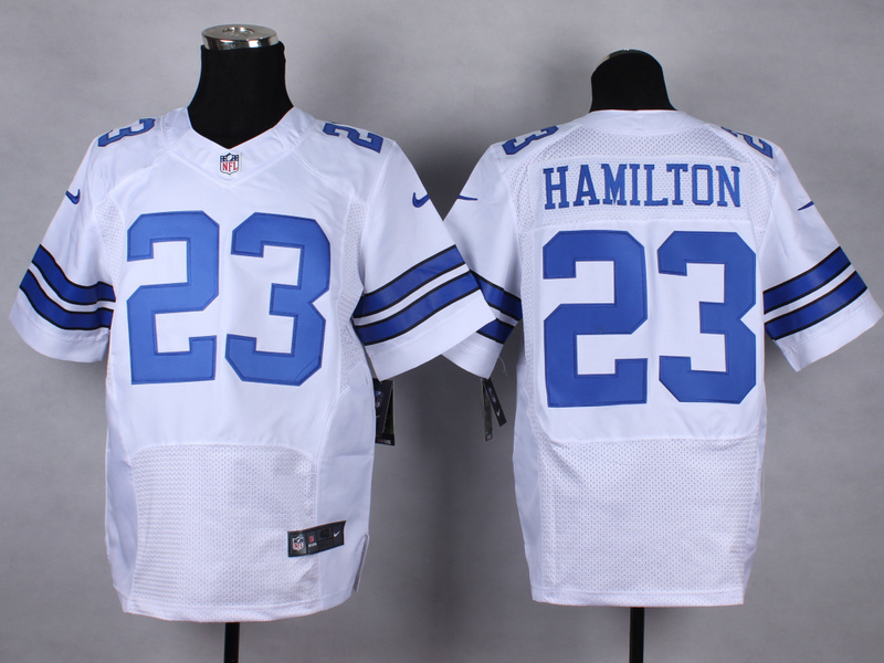Nike Cowboys 23 Hamilton White Elite Jerseys