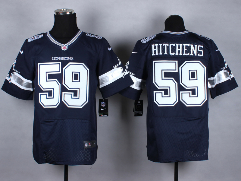 Nike Cowboys 59 Hitchens Blue Elite Jerseys