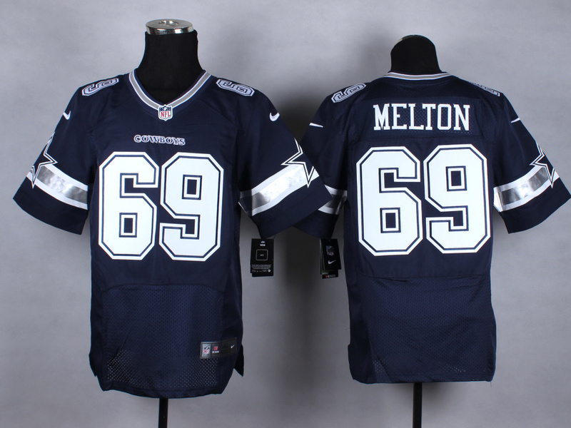 Nike Cowboys 69 Melton Blue Elite Jerseys