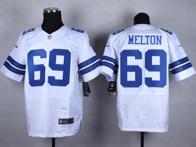 Nike Cowboys 69 Melton White Elite Jersey