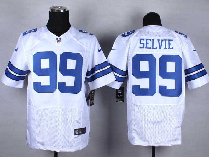 Nike Cowboys 99 Selvie White Elite Jerseys