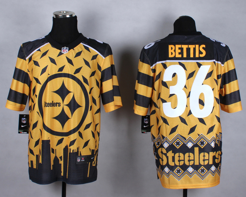 Nike Steelers 36 Bettis Noble Fashion Elite Jerseys - Click Image to Close