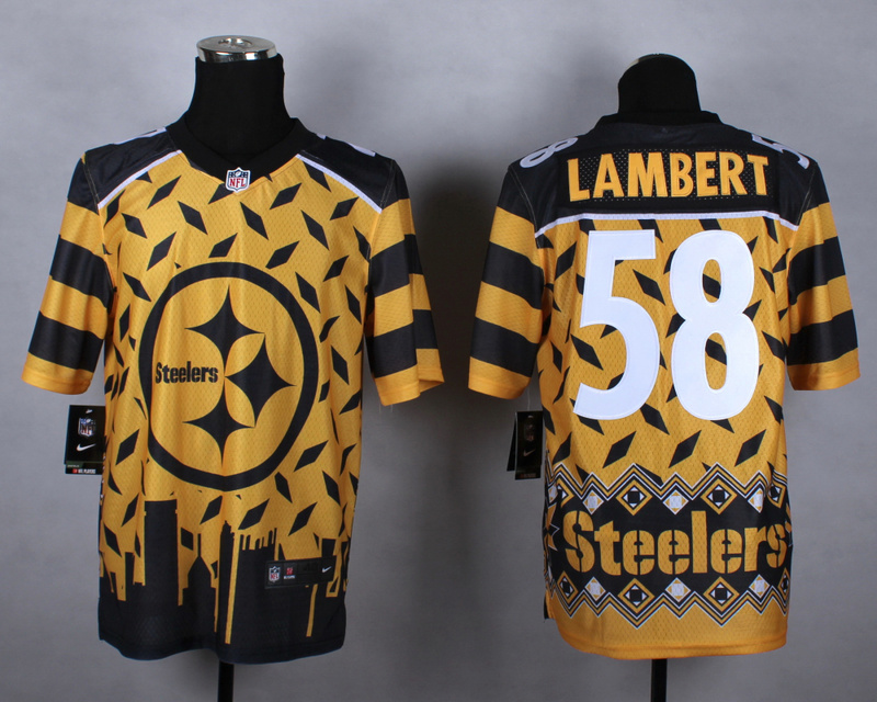 Nike Steelers 58 Lambert Noble Fashion Elite Jerseys