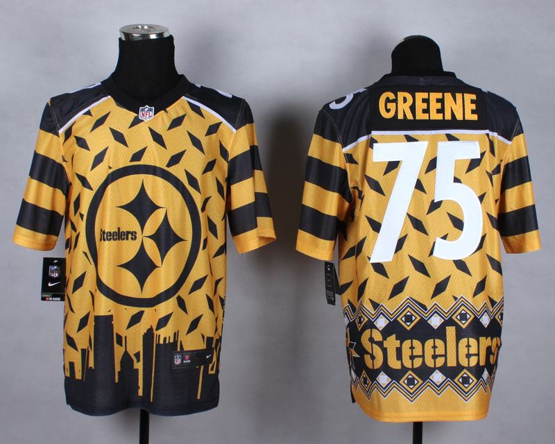 Nike Steelers 75 Greene Noble Fashion Elite Jerseys