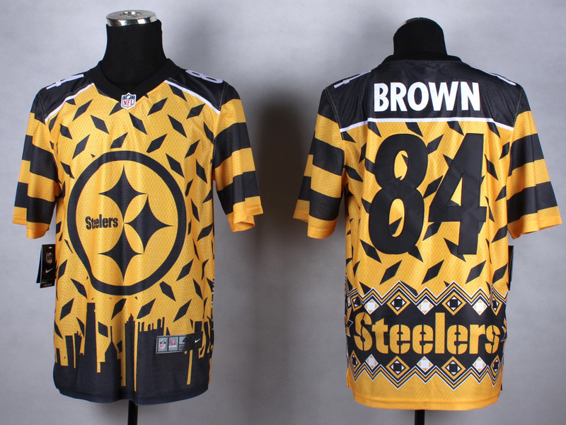 Nike Steelers 84 Brown Noble Fashion Elite Jerseys